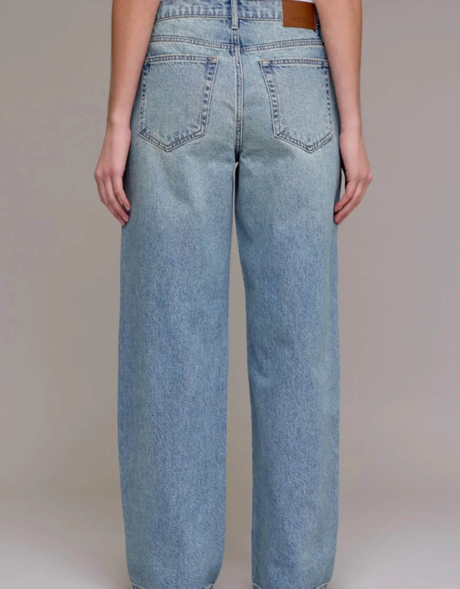 Hidden High Rise Vintage Wash Baggy Jeans