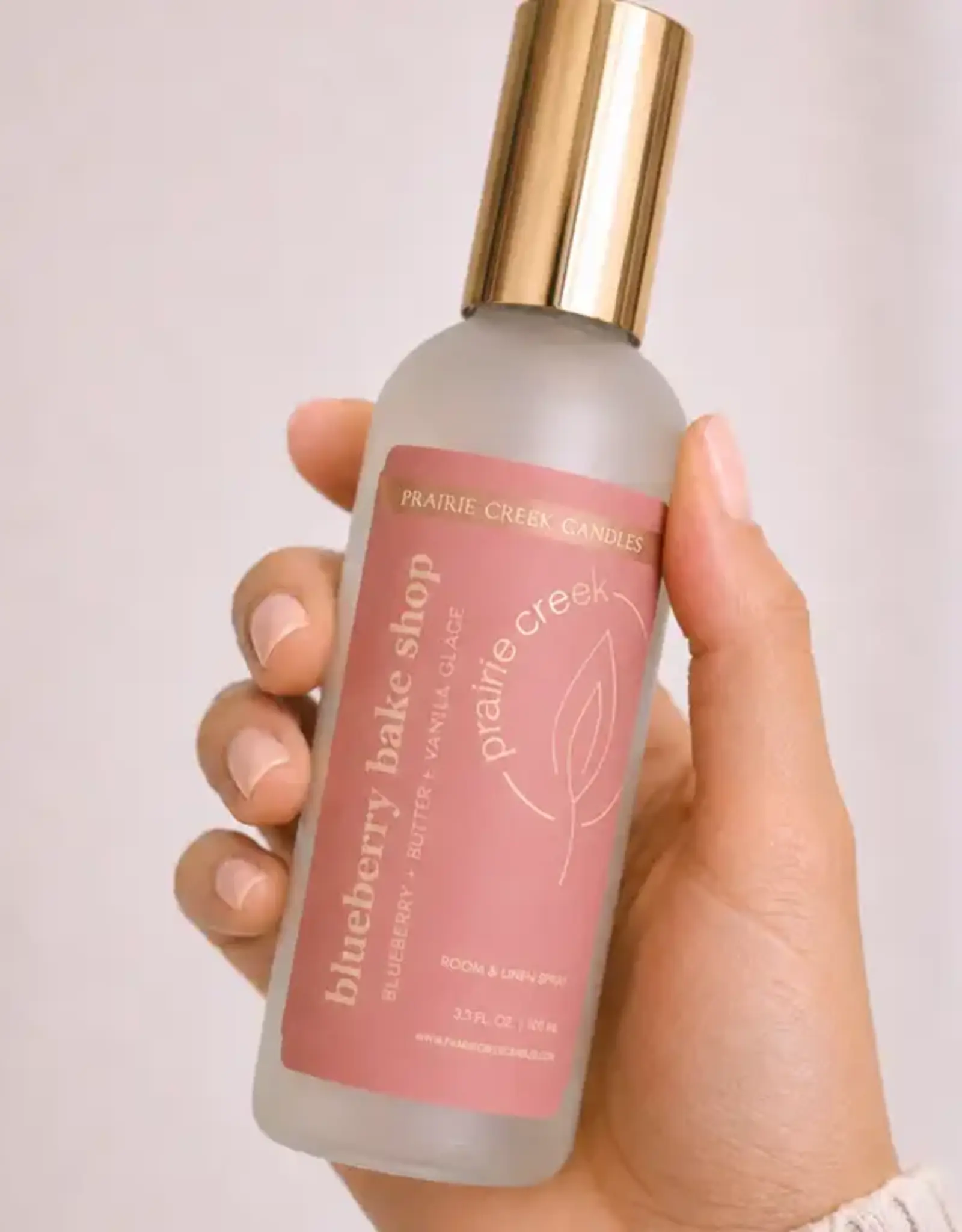 Prairie Creek Candles Room Spray, Blueberry Bake Shop