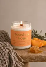 Prairie Creek Candles Wood Wick Candle, Peaches & Honey 8oz