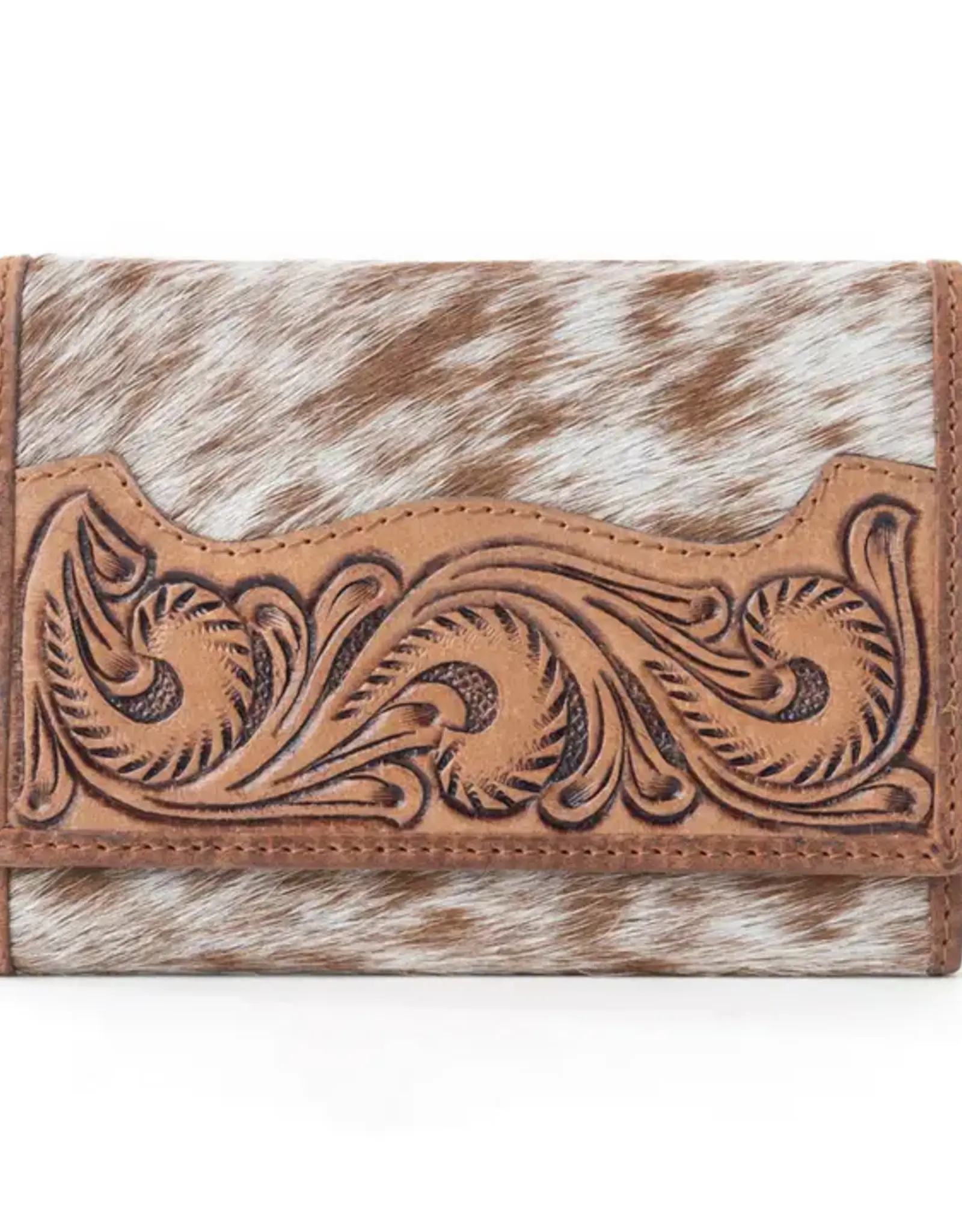Myra Bag Dune Wave Trail Wallet, Brindle Ivory