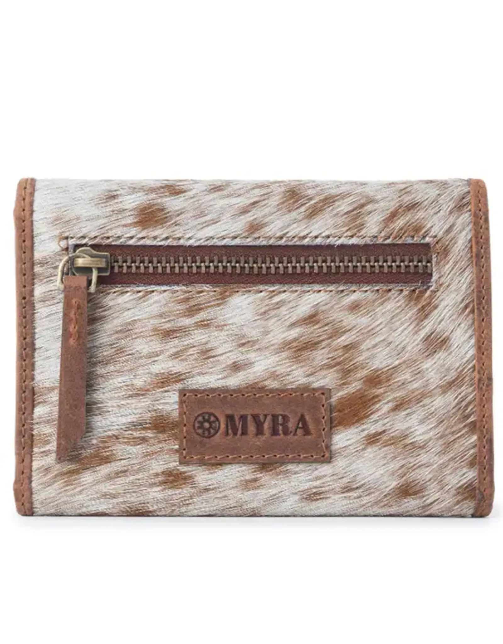 Myra Bag Dune Wave Trail Wallet, Brindle Ivory
