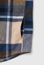 LIV Outdoor Faux Wool Button Down Plaid Jacket