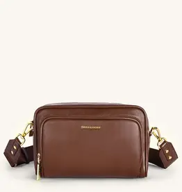 Myra Bag Mira & Moss Lucienne Crossbody Bag, Shiny Chocolate