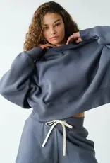Mono B Cloud Fleece Balloon Sleeve Crewneck