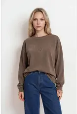 J.O.A Washed Crewneck Knit Top