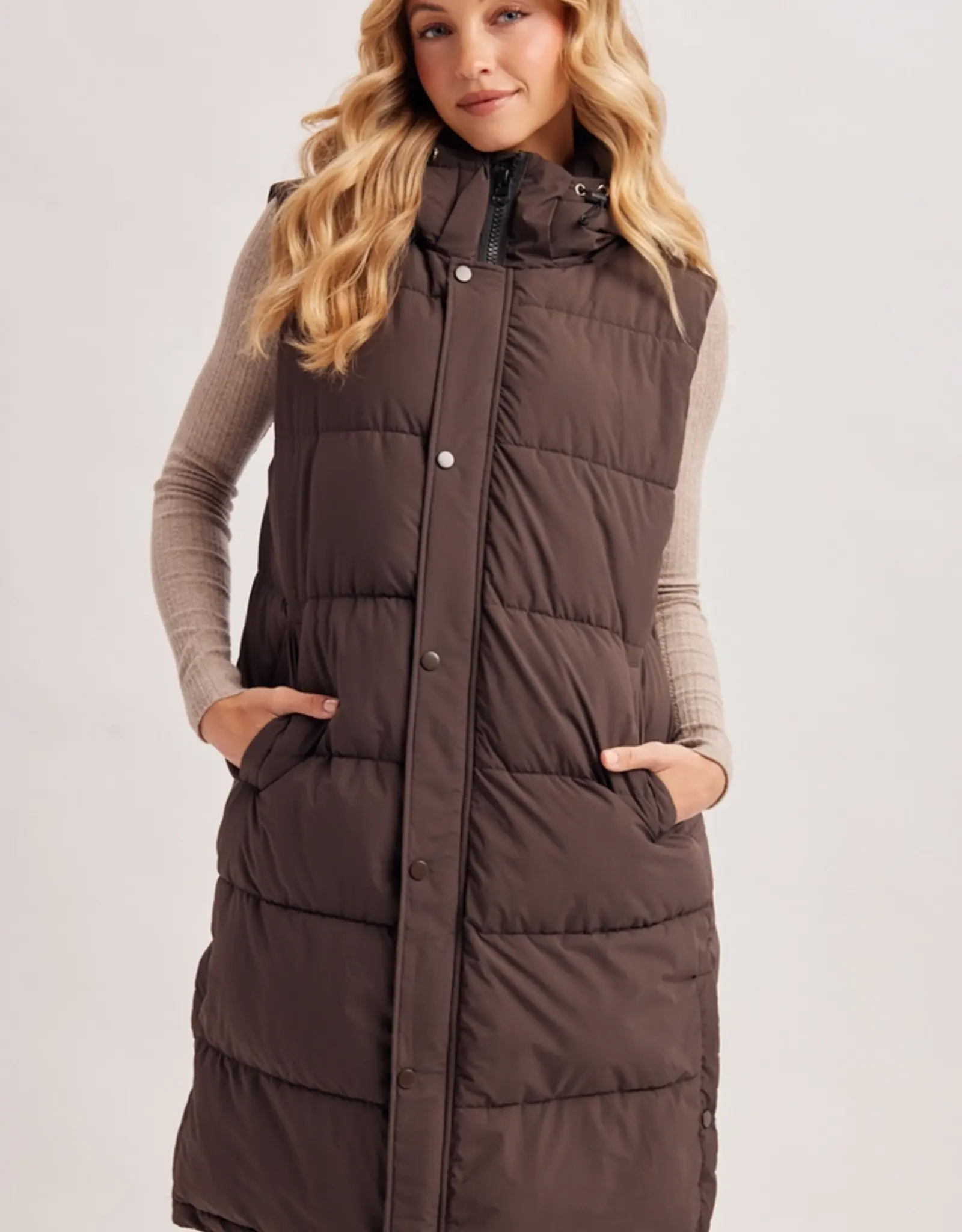 Longline Quilted Zipper