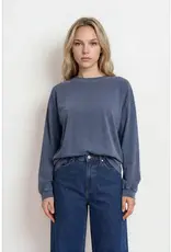 J.O.A Washed Crewneck Knit Top
