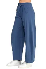 J.O.A Smocked Waist Barrel leg Sweatpants
