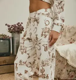 J.O.A Western Print Joggers