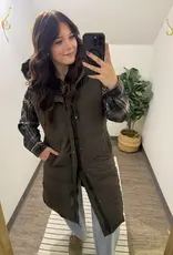 Longline Quilted Zipper