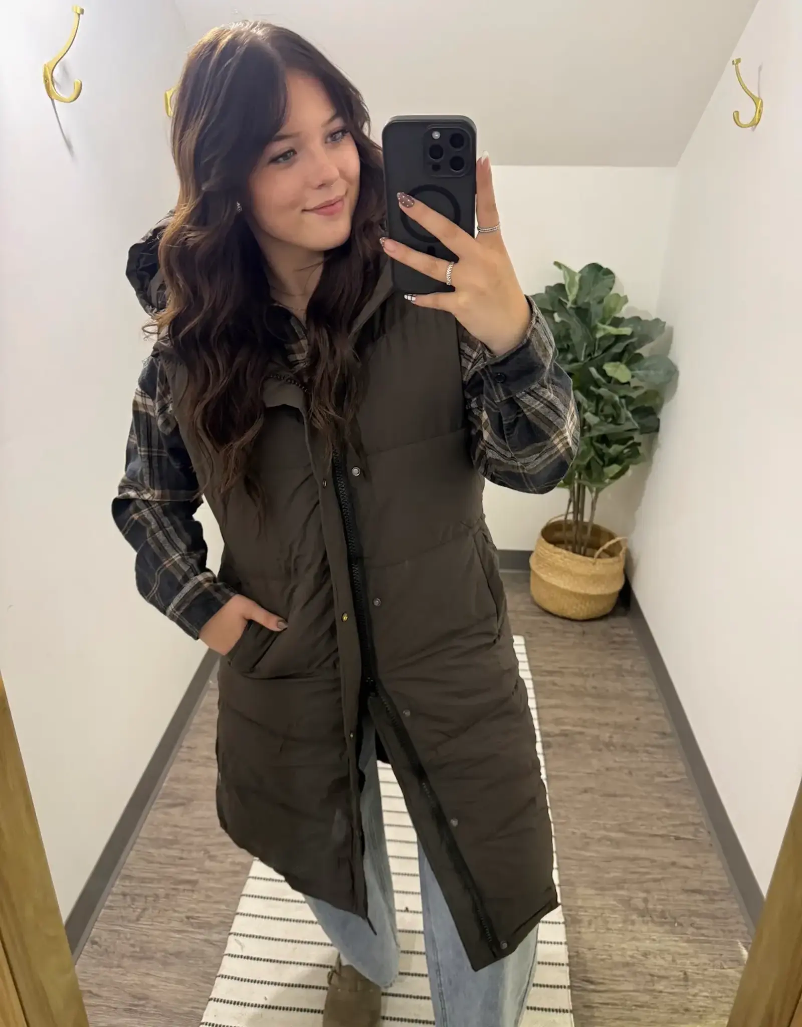 Longline Quilted Zipper
