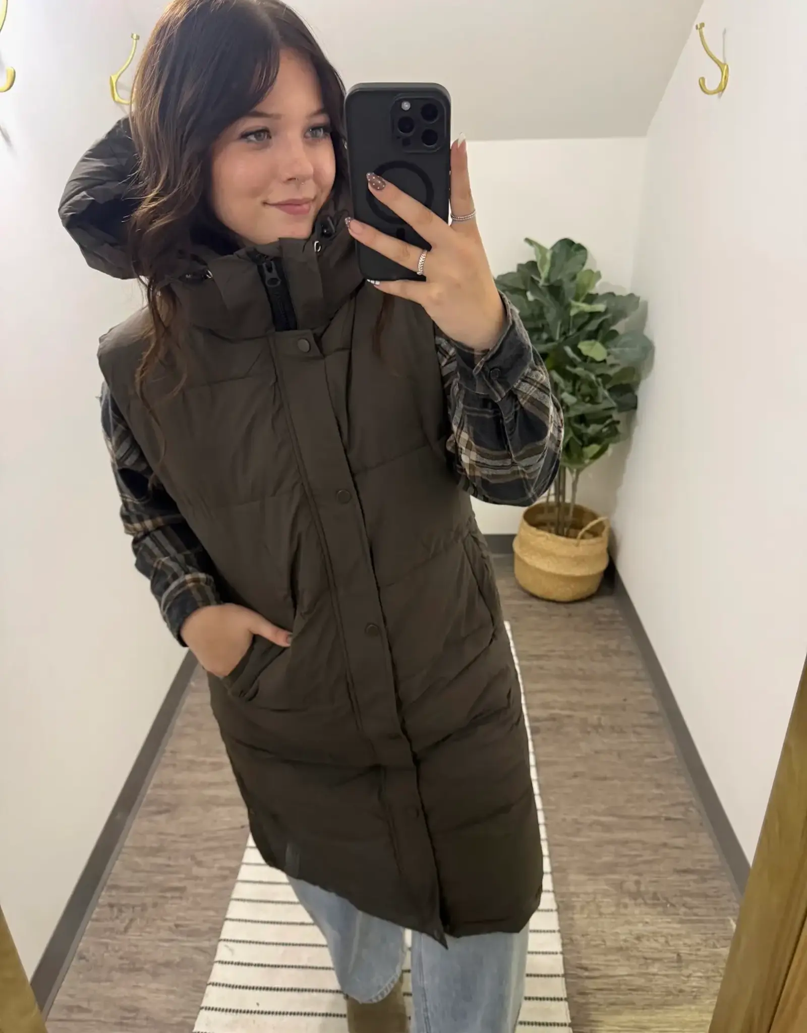 Longline Quilted Zipper