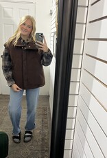 High Neck Quilted Puffer Vest