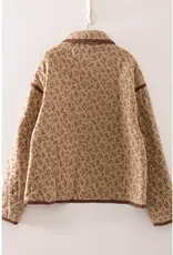 Very J Floral Quilted Jacket