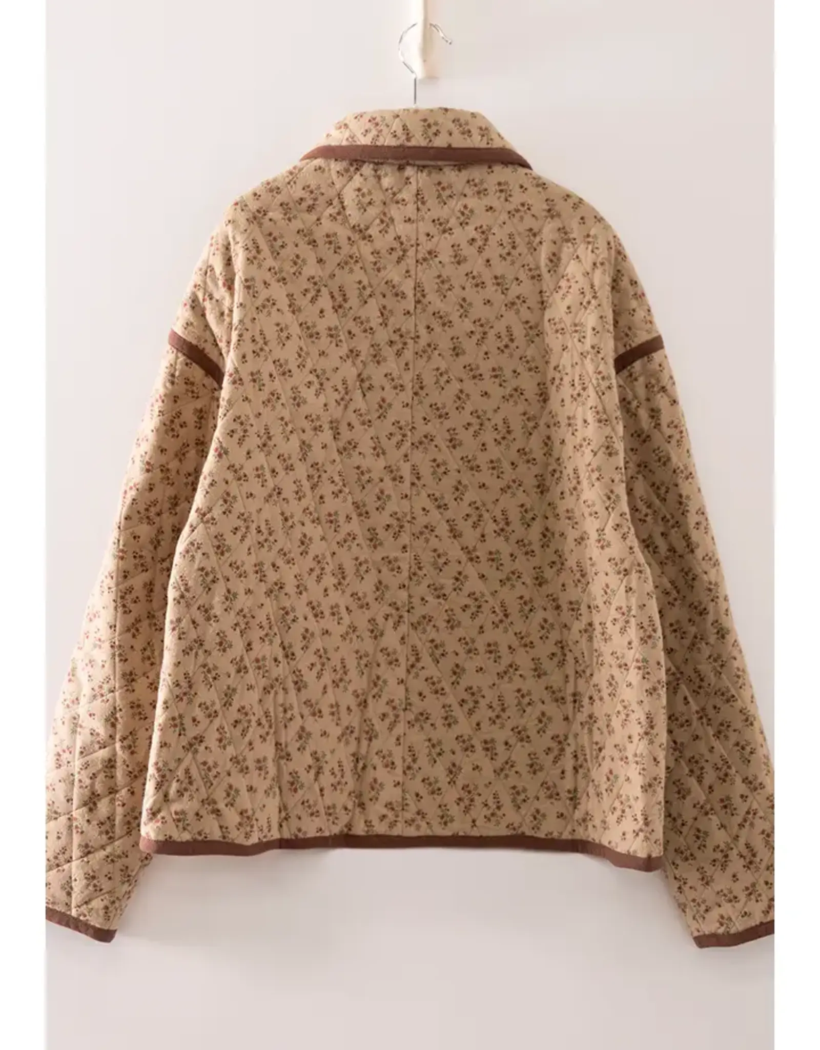 Very J Floral Quilted Jacket