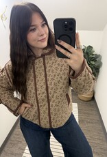 Very J Floral Quilted Jacket