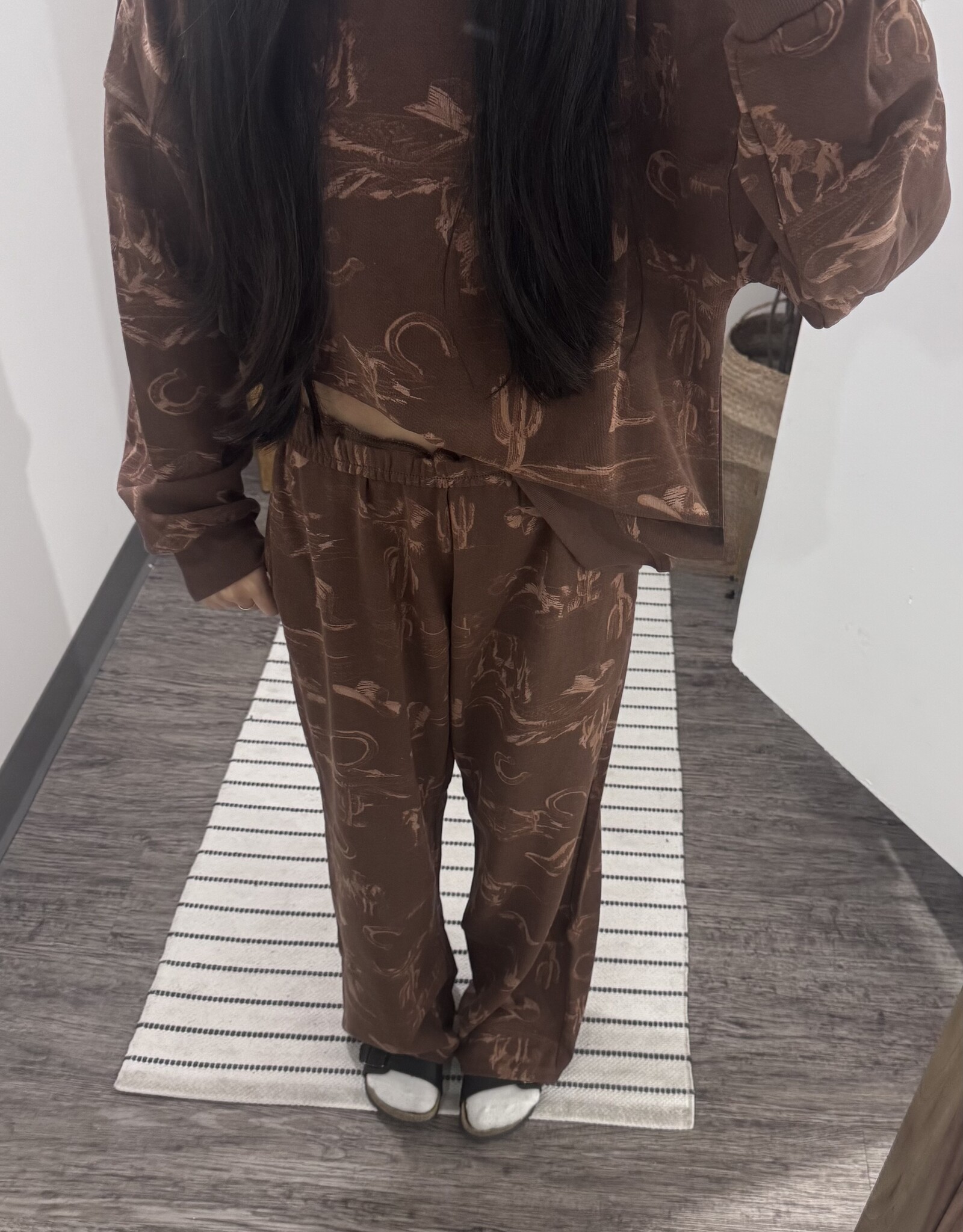 J.O.A Western Print Joggers