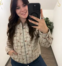 Very J Western Horse Print Jacket