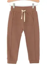 City Mouse Studio Brown Kangaroo Pocket Joggers