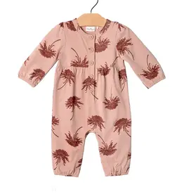 City Mouse Studio Chrysanthemum Henley Romper