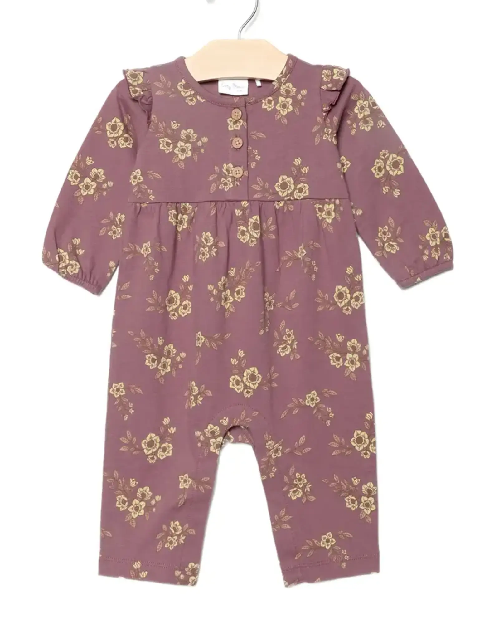 City Mouse Studio Orchid Blooms Flutter Romper
