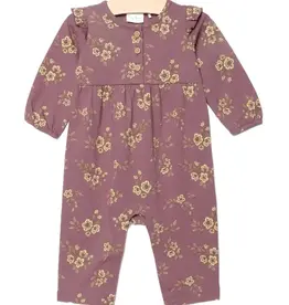 City Mouse Studio Orchid Blooms Flutter Romper