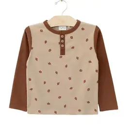 City Mouse Studio Fall Acorn Henley Tee