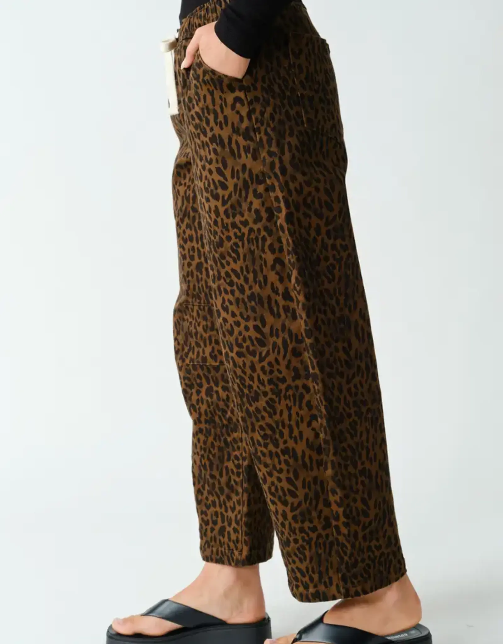 Mono B Leopard Wide Leg Pants