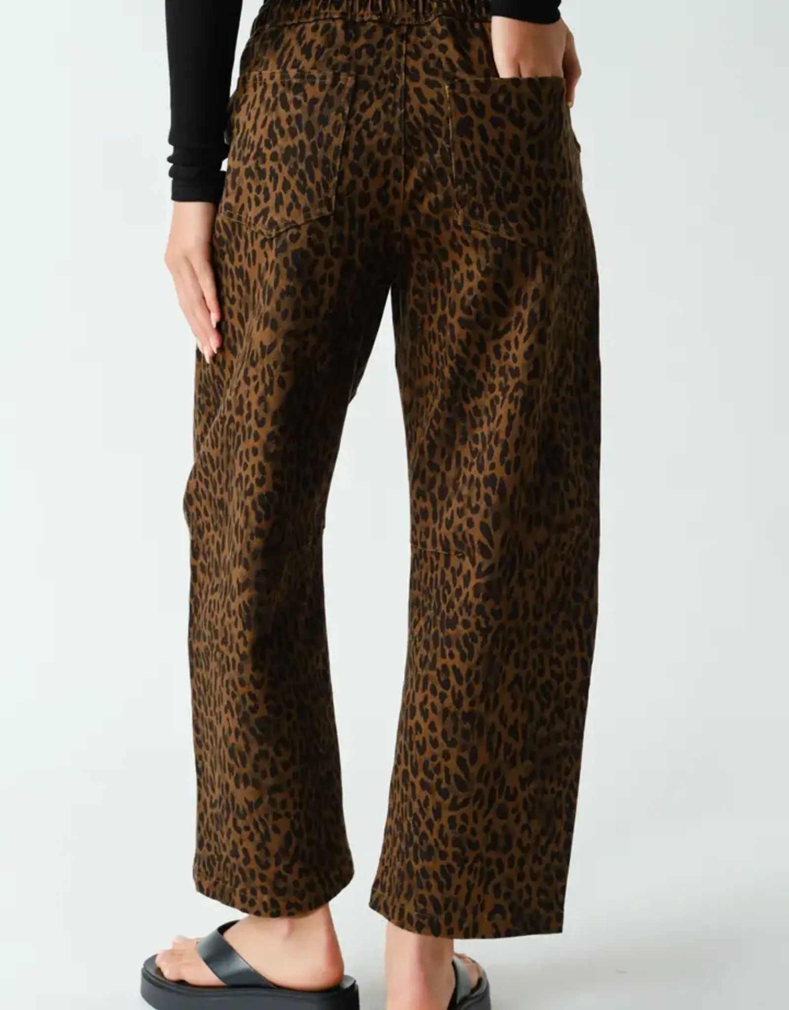 Mono B Leopard Wide Leg Pants
