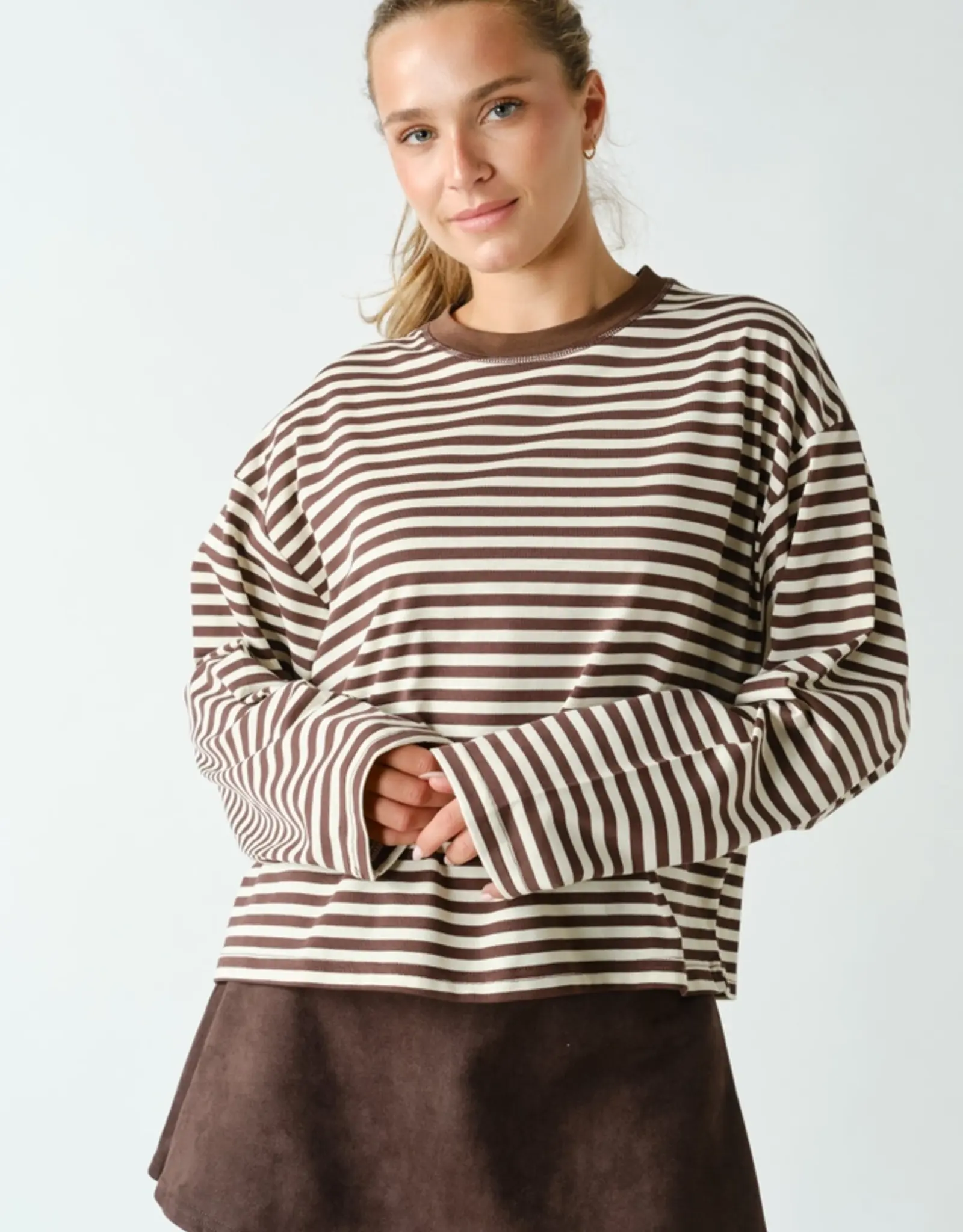 Mono B Horizon Striped Long Sleeve