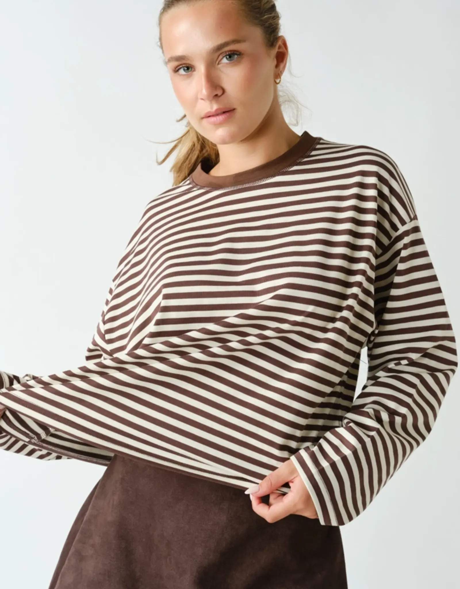 Mono B Horizon Striped Long Sleeve
