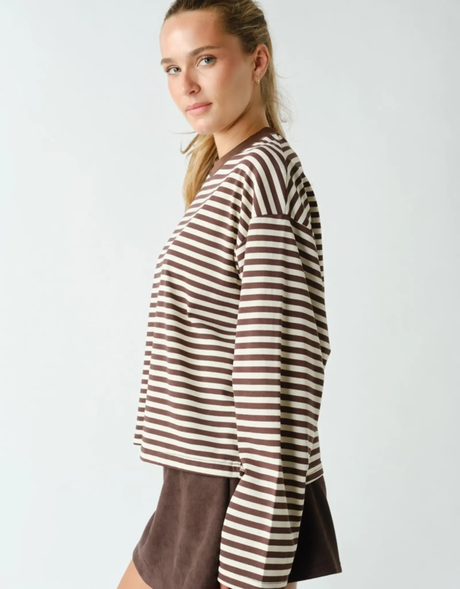 Mono B Horizon Striped Long Sleeve