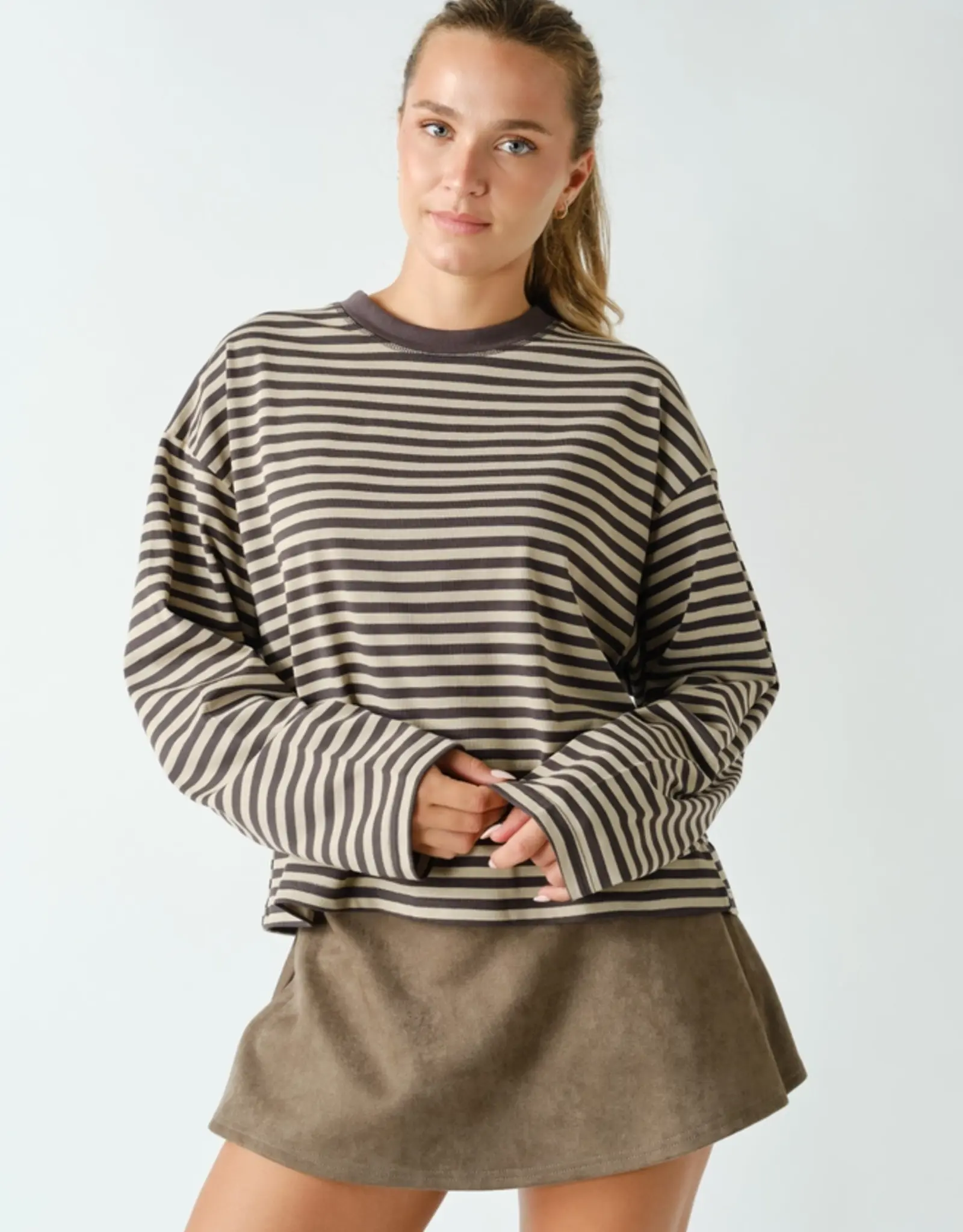 Mono B Horizon Striped Long Sleeve