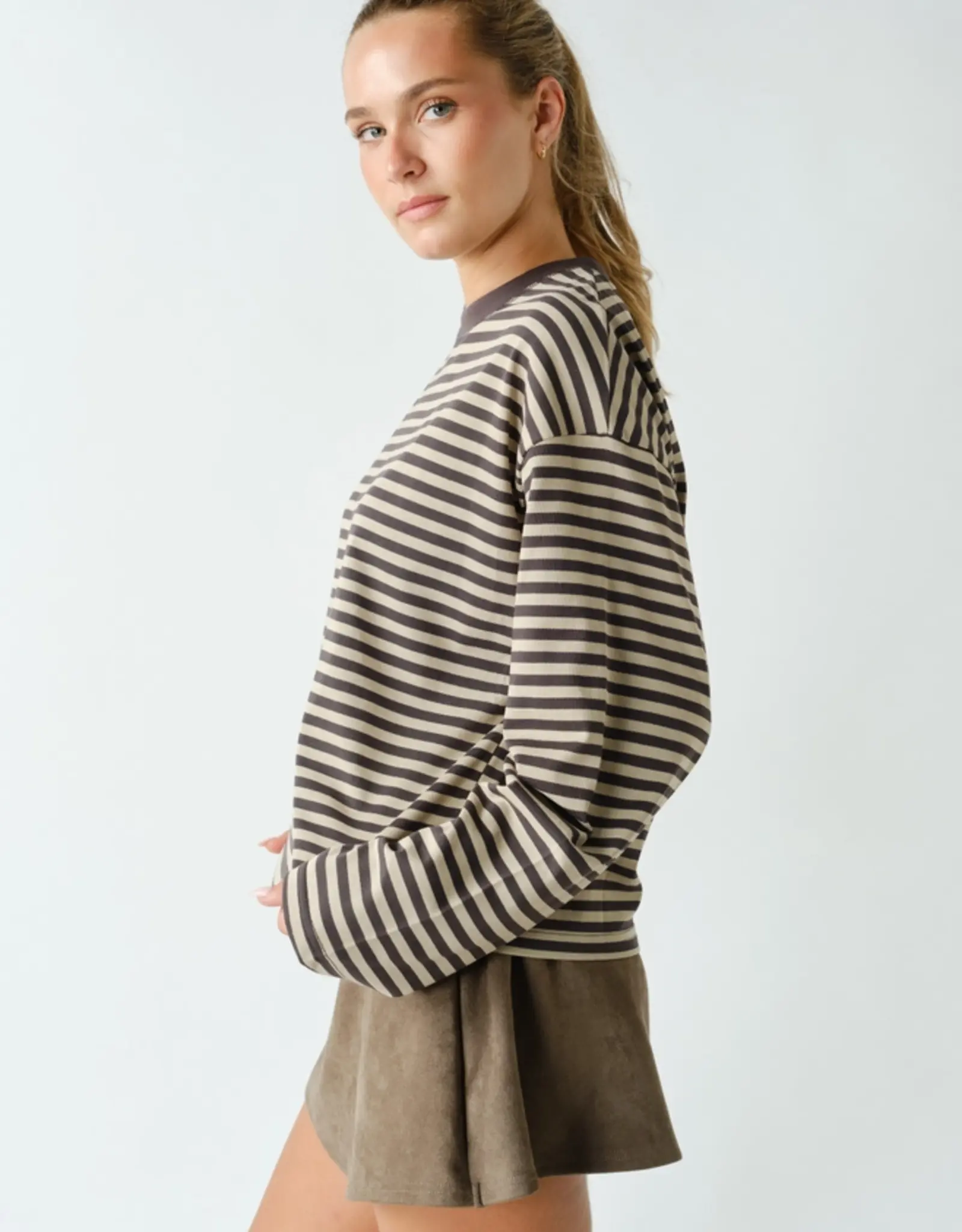 Mono B Horizon Striped Long Sleeve