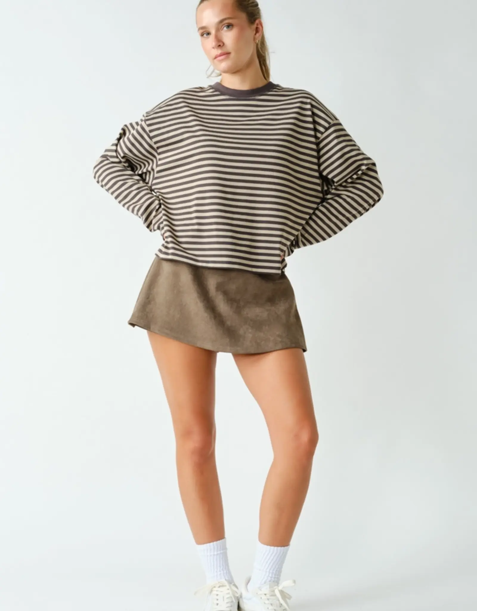 Mono B Horizon Striped Long Sleeve