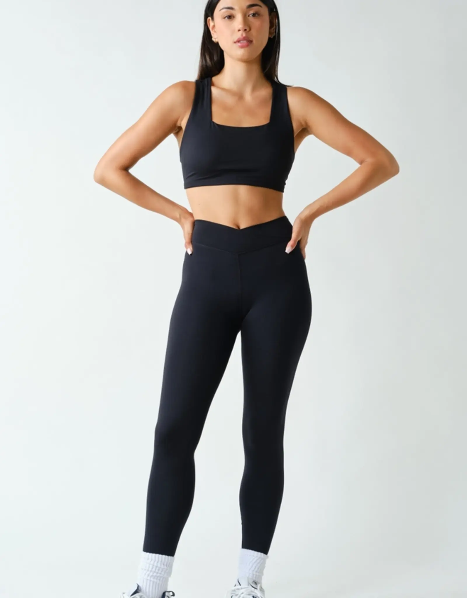 Mono B Venice Crossover Waist Leggings