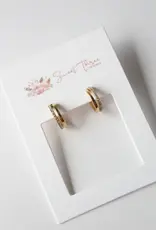 Sweet Three Designs Contour Stone Hoops