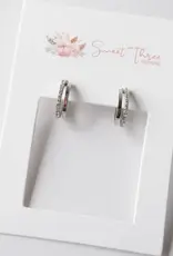 Sweet Three Designs Contour Stone Hoops