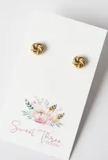 Sweet Three Designs Rosette Studs