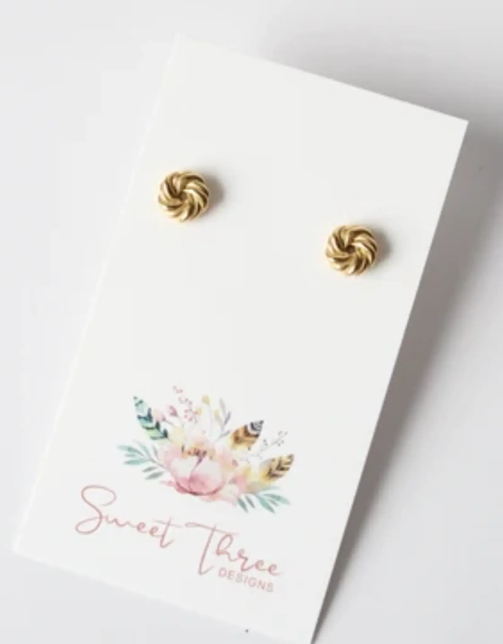 Sweet Three Designs Rosette Studs