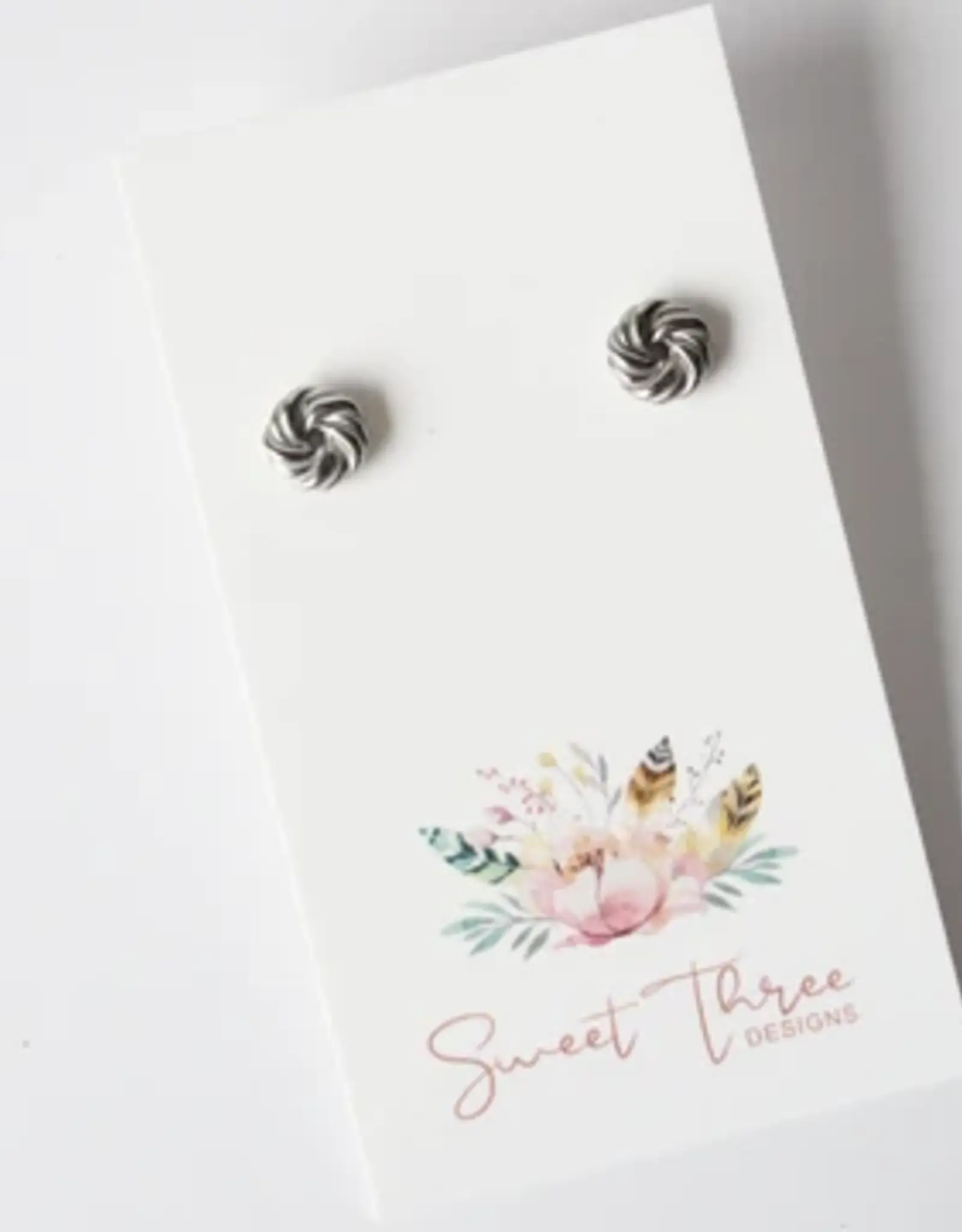 Sweet Three Designs Rosette Studs