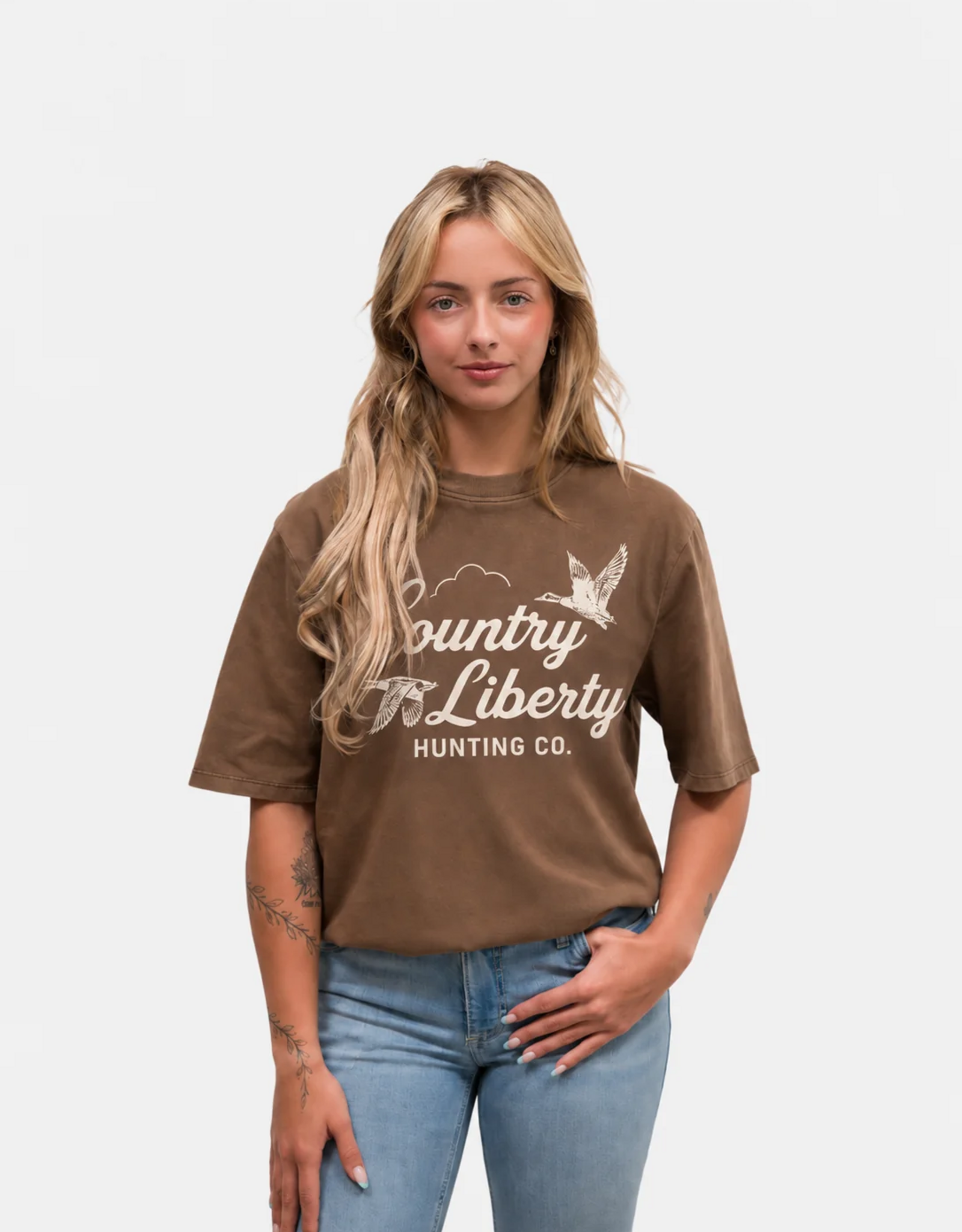 Country Liberty Duck Hunting Co Tee