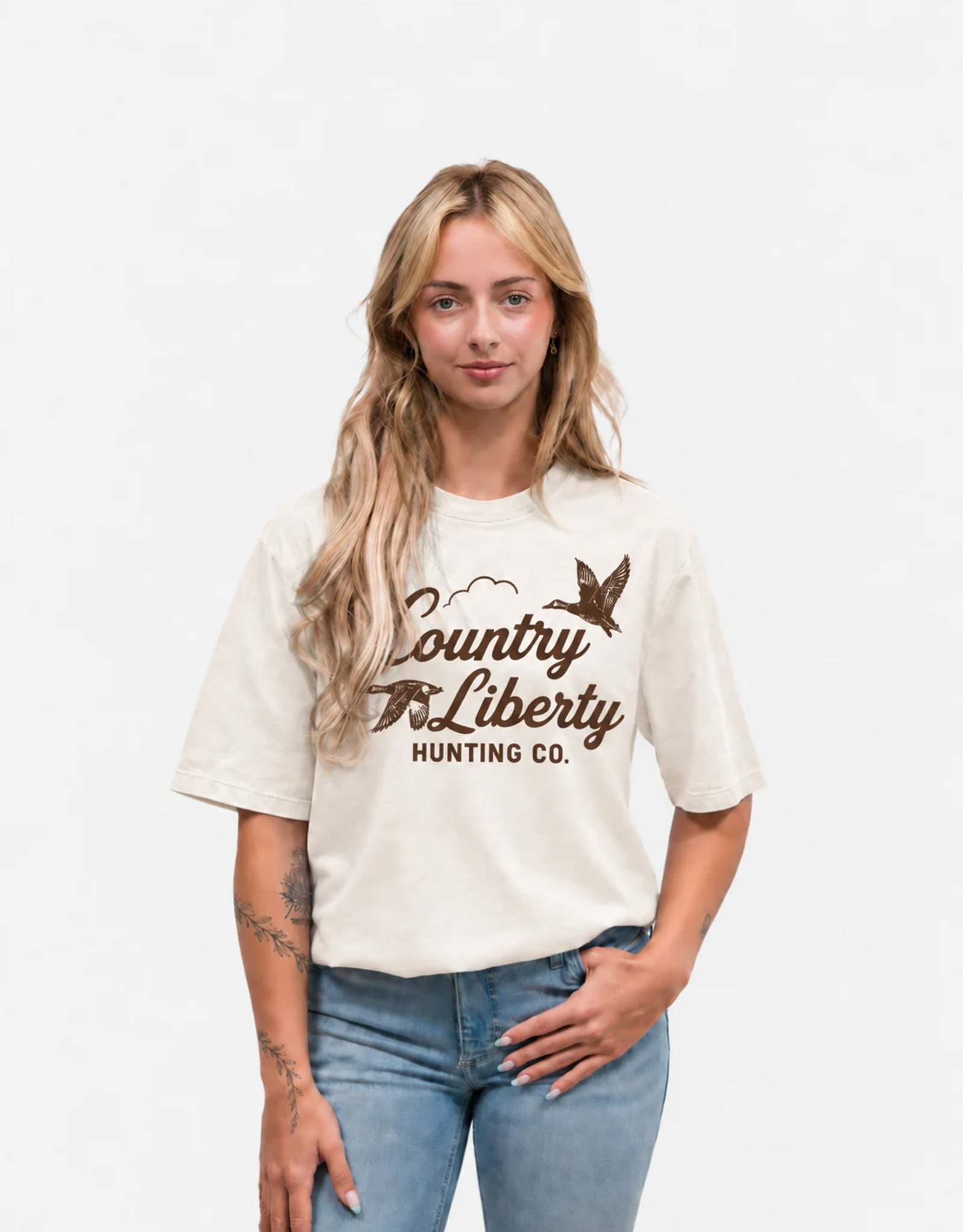 Country Liberty Duck Hunting Co Tee