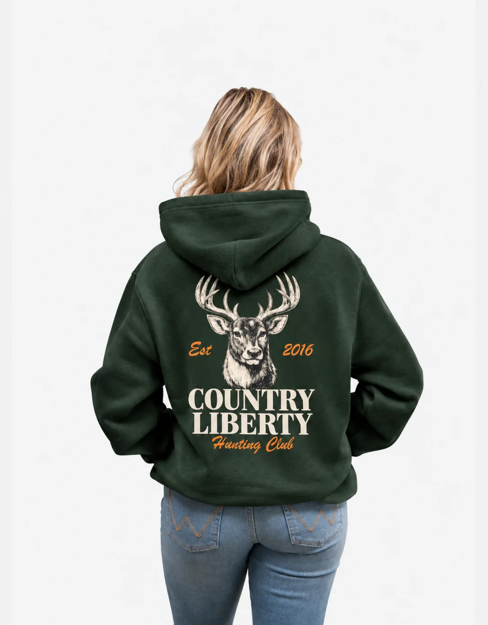Country Liberty Deer Hunting Club Hoodie