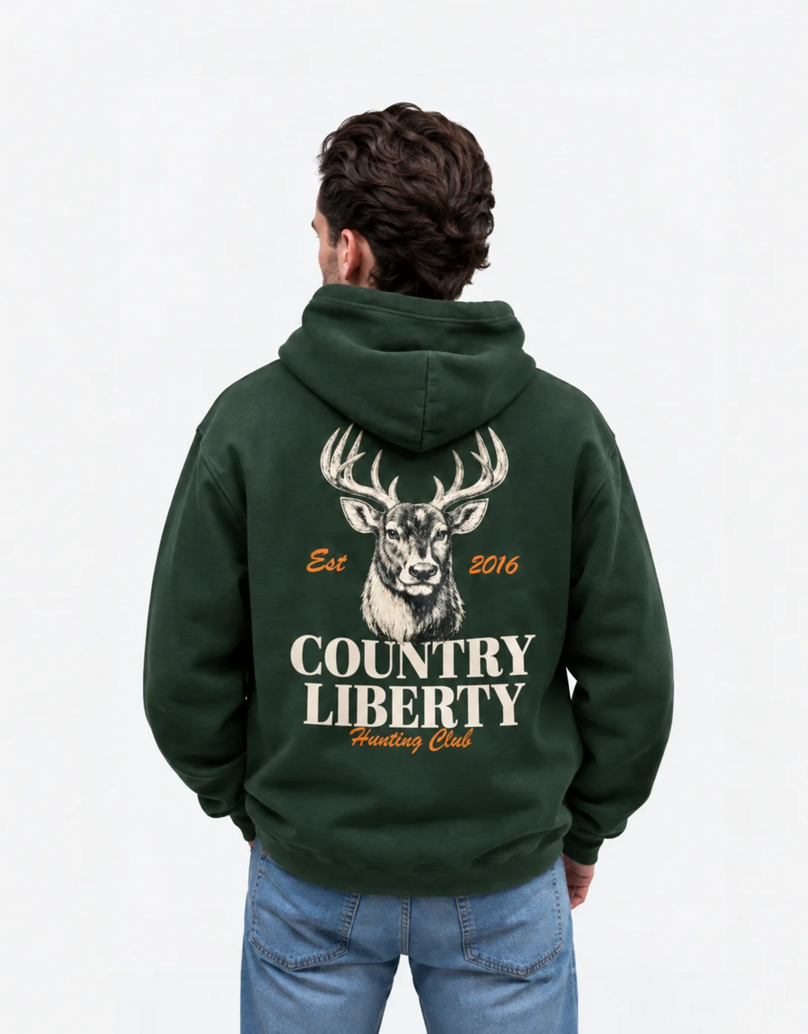 Country Liberty Deer Hunting Club Hoodie