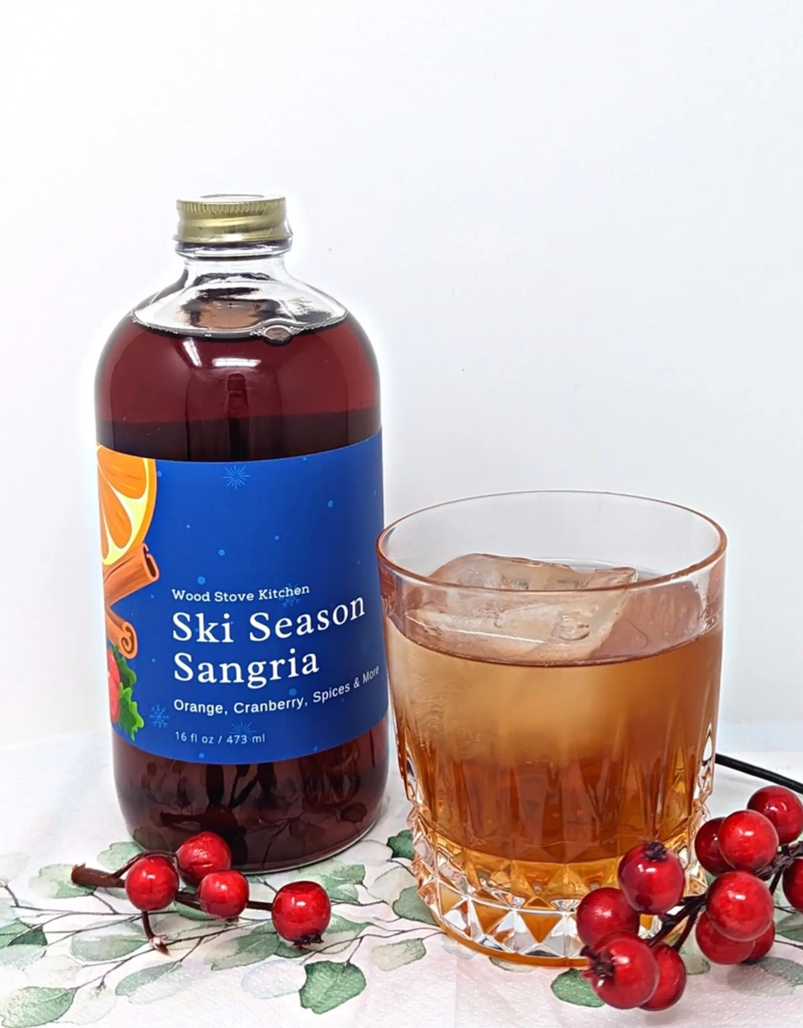 Wood Stove Kitchen Cocktail Mixer, Ski Season Sangria