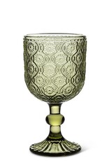 Daisy Wine Glass, Olive