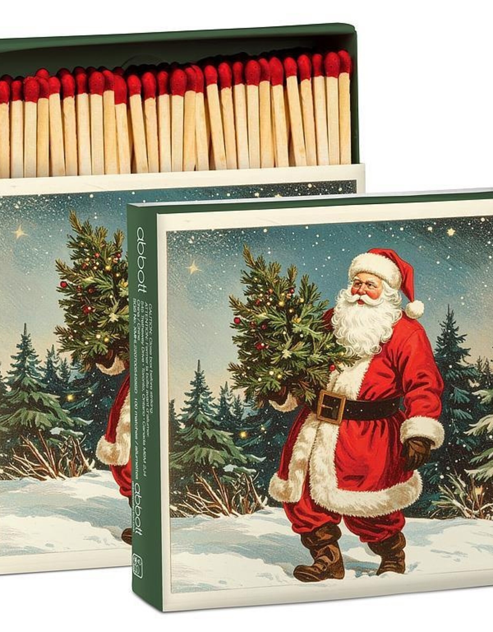 Matches, Santa w/Tree