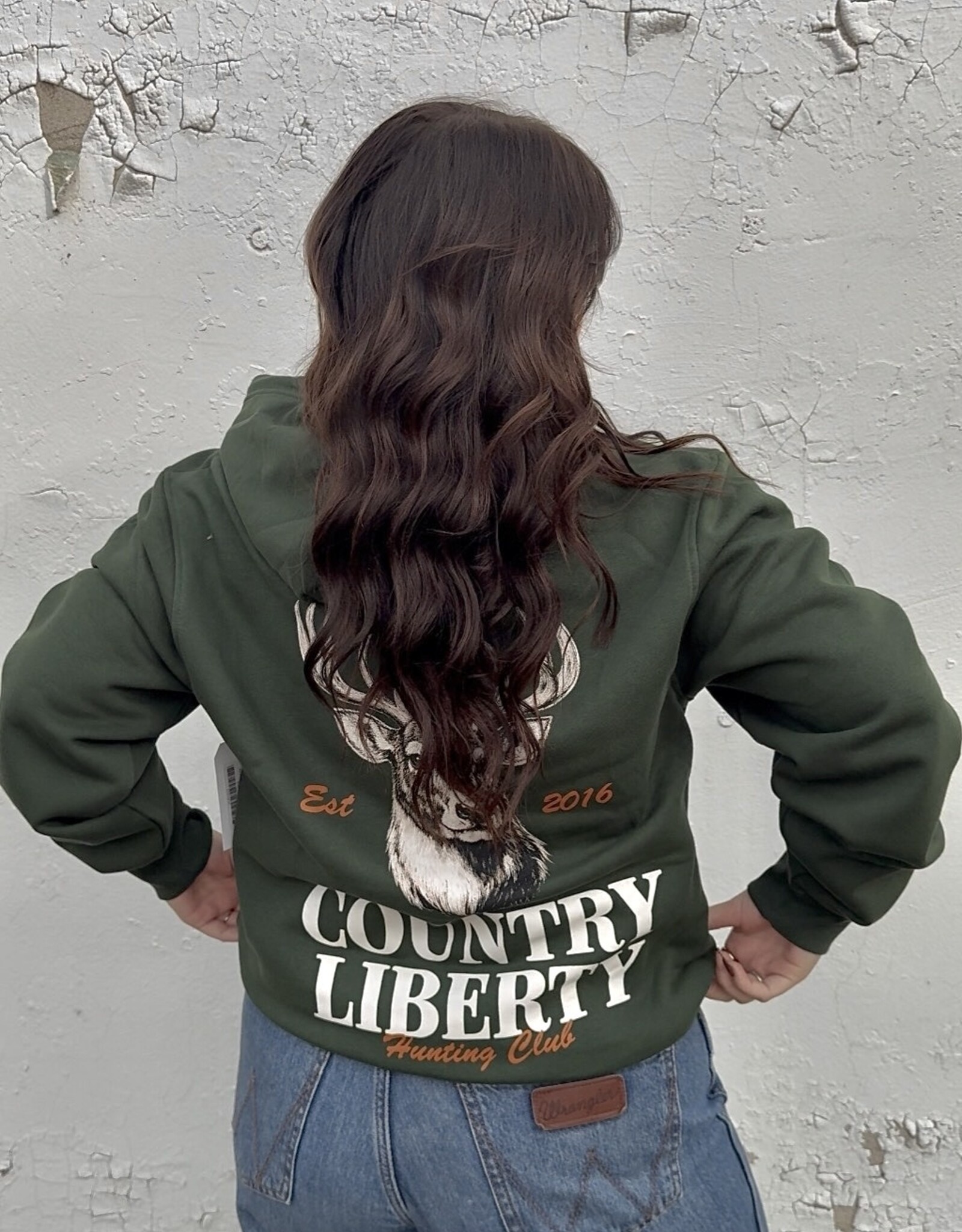 Country Liberty Deer Hunting Club Hoodie