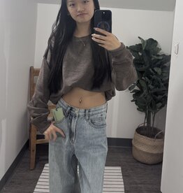 Mono B Burn Out Crewneck Sweater